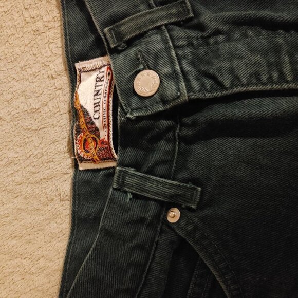 JEANS_Vintage Melbourne Country Green Jeans High Waist Tapered Leg Size 8 - Picture 3 of 4